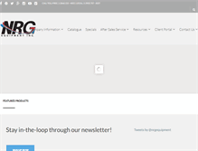 Tablet Screenshot of nrgequipment.ca